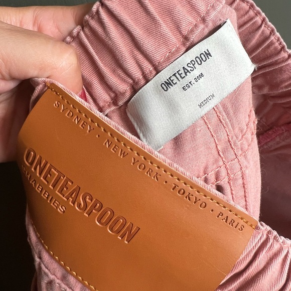 One Teaspoon Shabbies Drawstring boyfriend Jeans in pink Medium - Picture 6 of 10